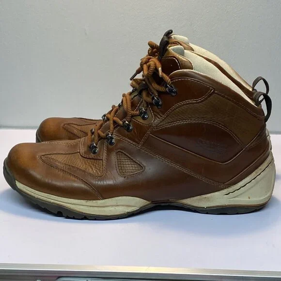 Rockport Mens Size 12 Boots Brown Leather Waterproof Hydro Shield Ankle EU 46.5 - Picture 5 of 12